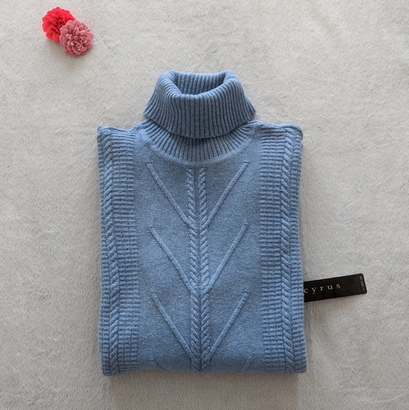 Cyrus Sweaters - NEW✨Cyrus blue turtleneck sweater (size small)